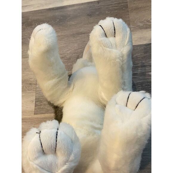 Build A Bear  Gray Wolf Dog Plush 17”  Retired Blue Eyes - Picture 5 of 12